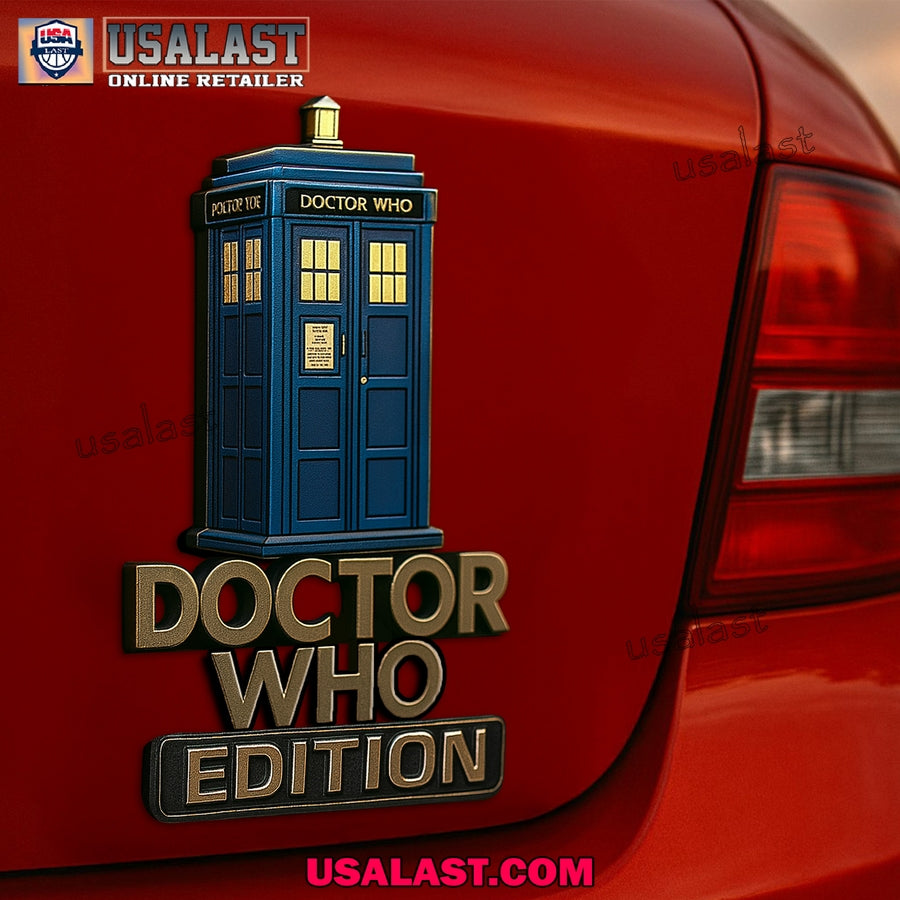 Doctor Who Custom 3D Car Badge Sticker