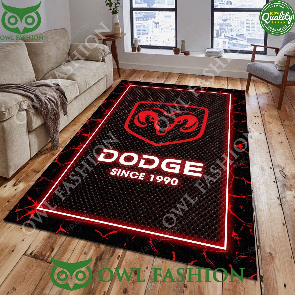 Dodge Full-size Truck Rug Carpet Decor Living Room