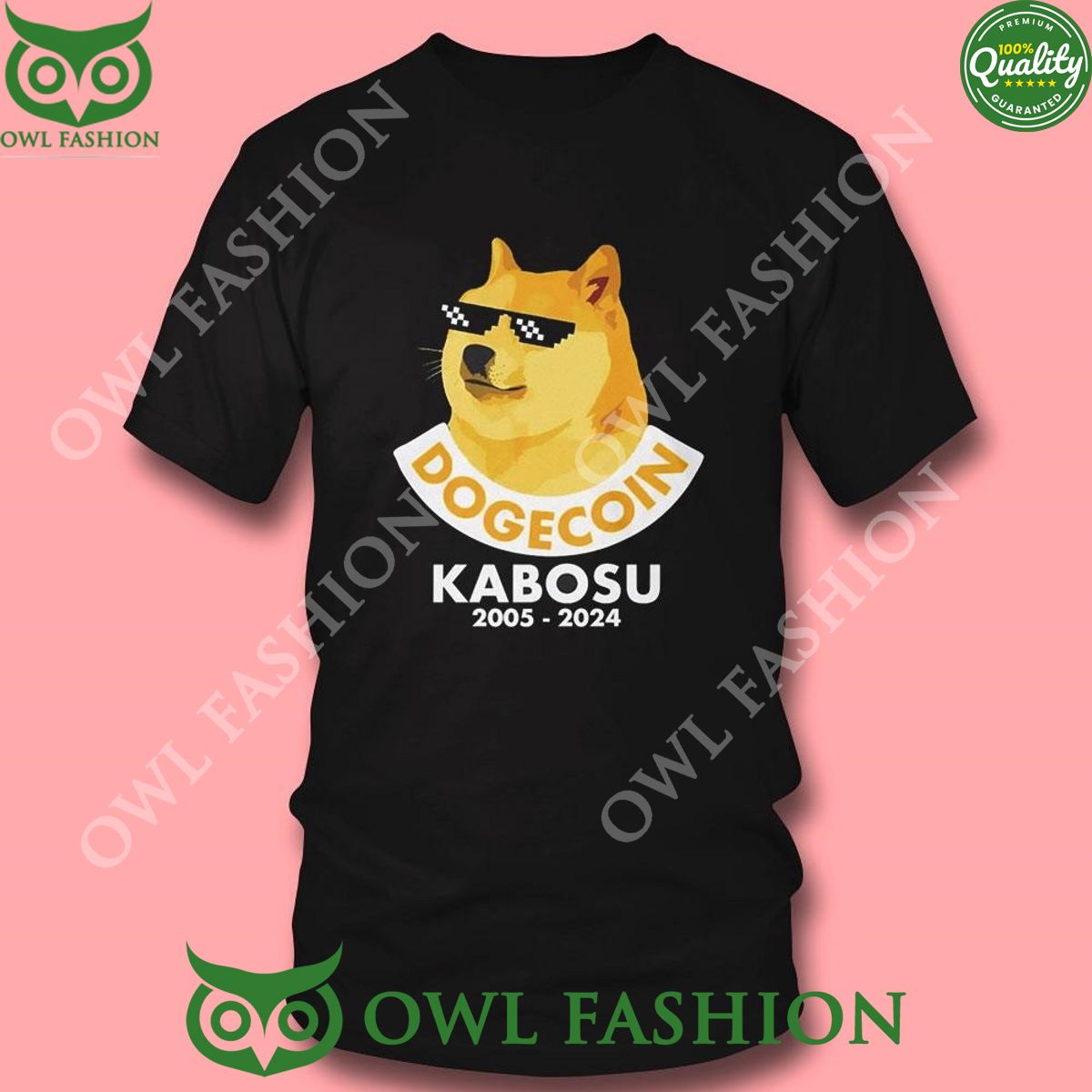 Doge Coin Kabosu 2005 2024 Limited 2D Tshirt