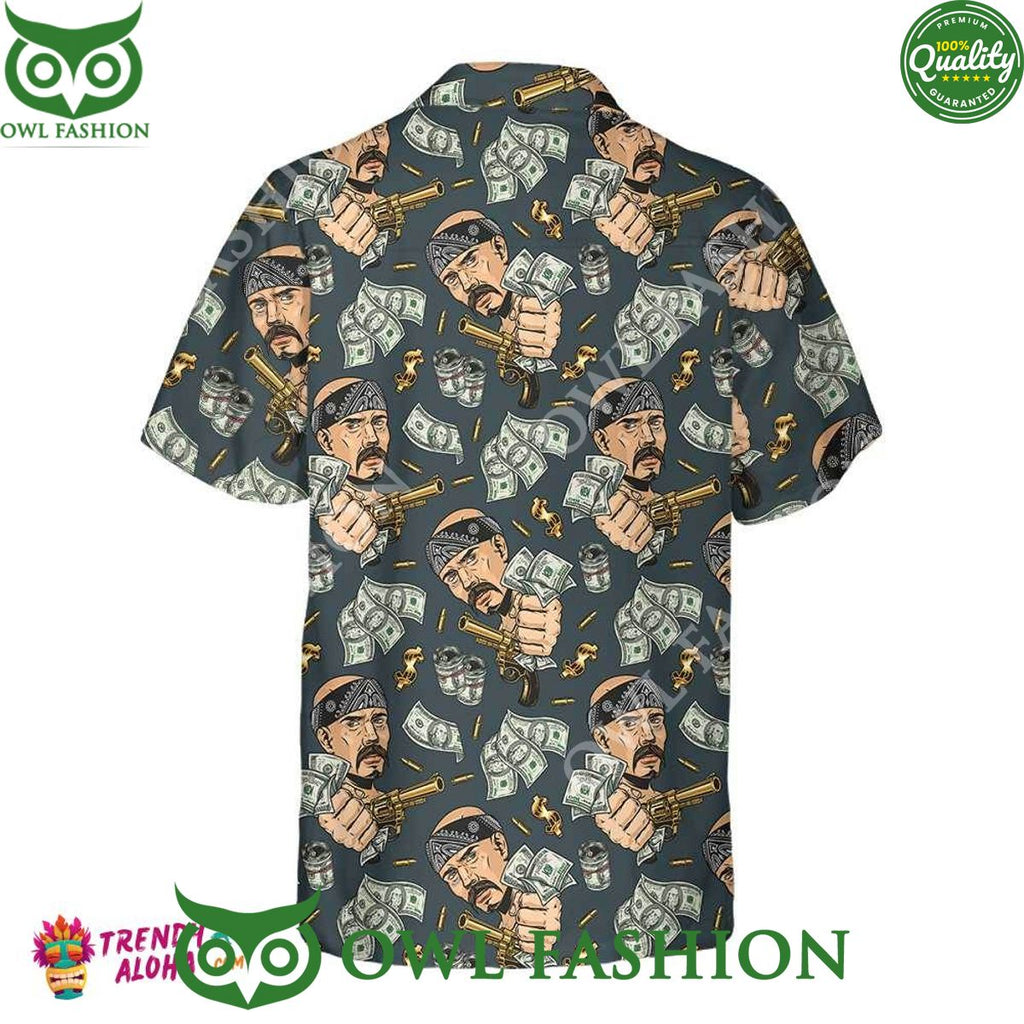 Dollar Bill Money and Gun Trending Summer Hawaiian Shirt