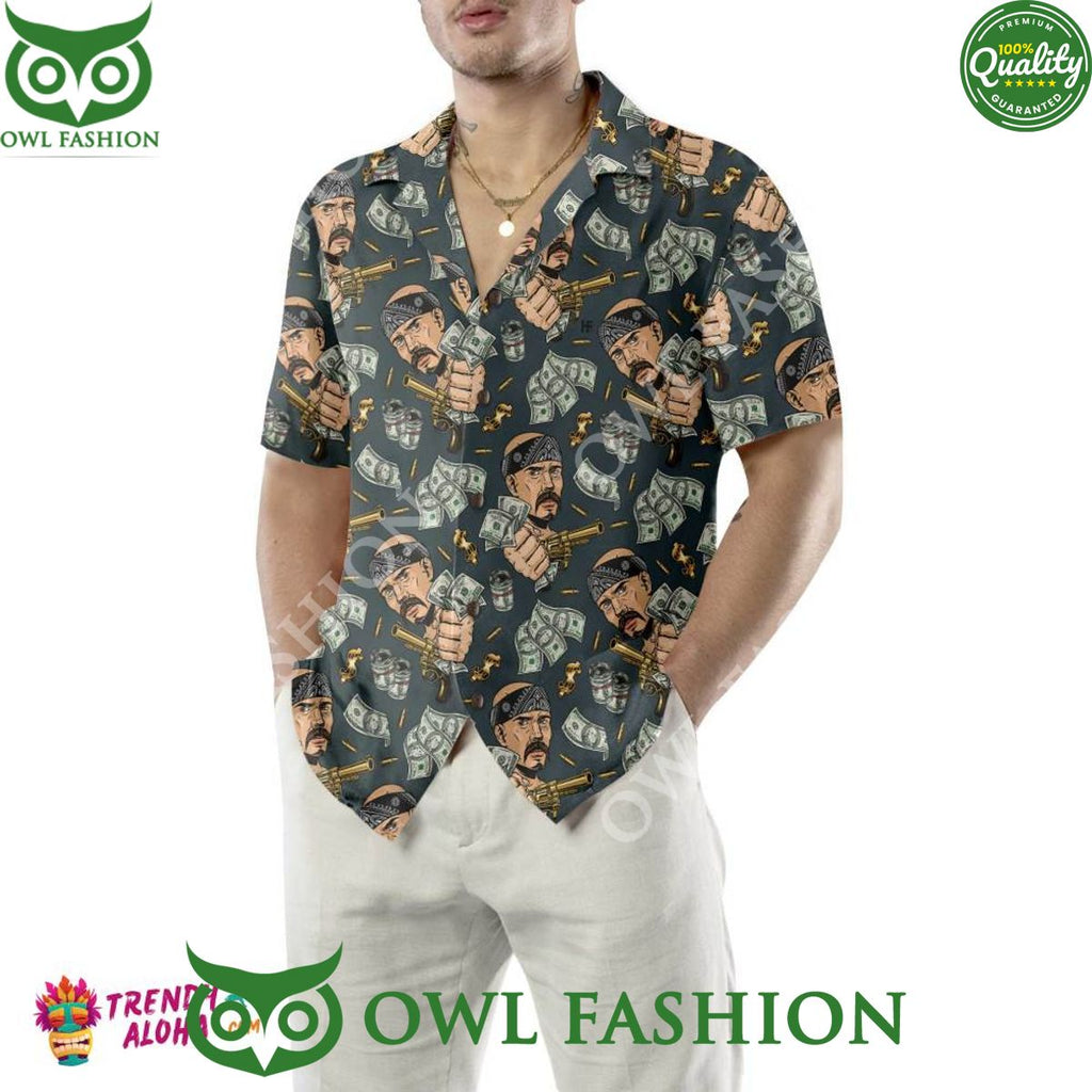 Dollar Bill Money and Gun Trending Summer Hawaiian Shirt