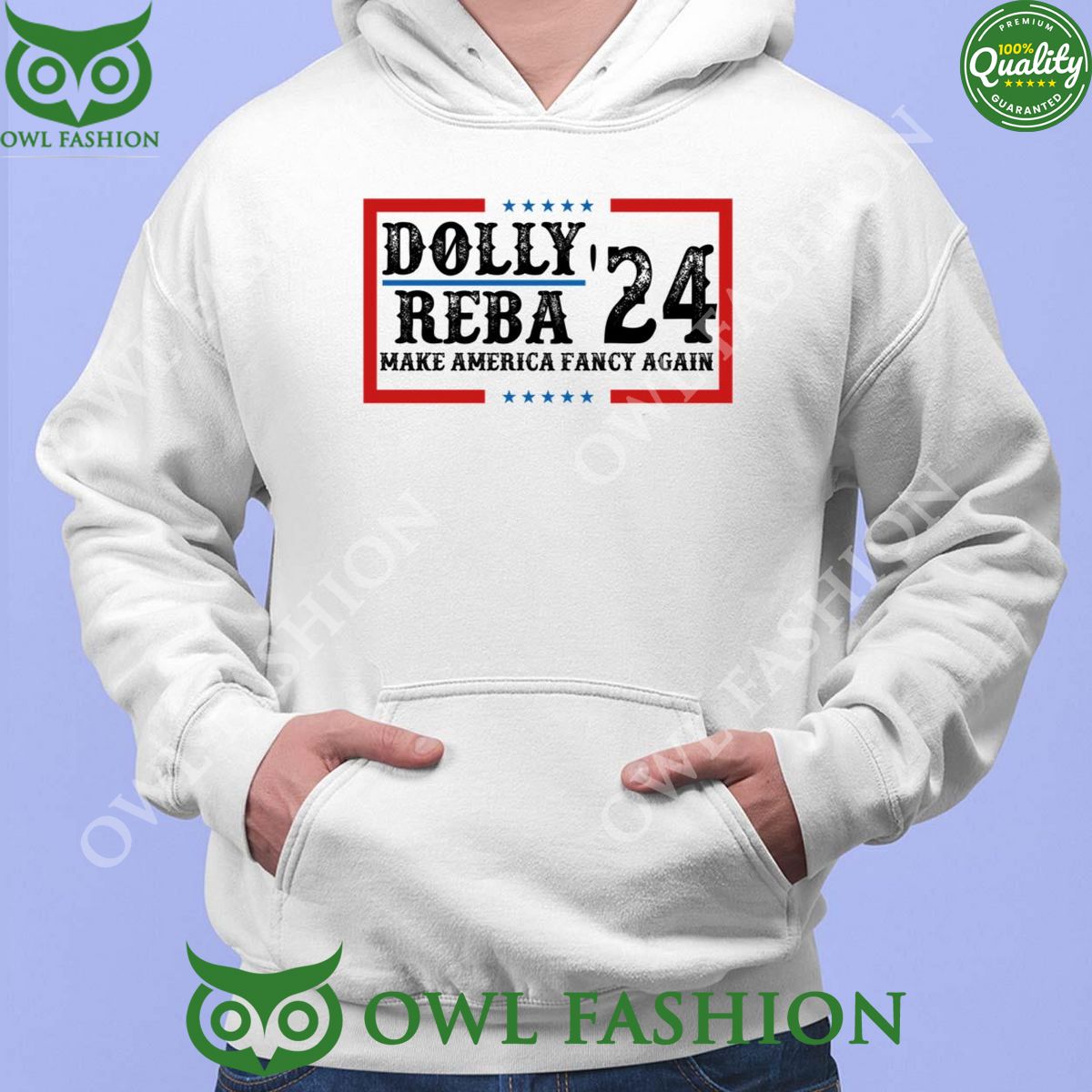 Dolly Reba 2024 Make America Fancy Again 2D Tshirt Hoodie