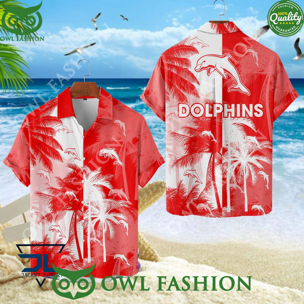 Dolphins NRL Australasia Football Rugby Hawaiian shirt and short