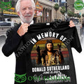 Donald Sutherland in memory of Legendary life 21 June 2024 t shirt