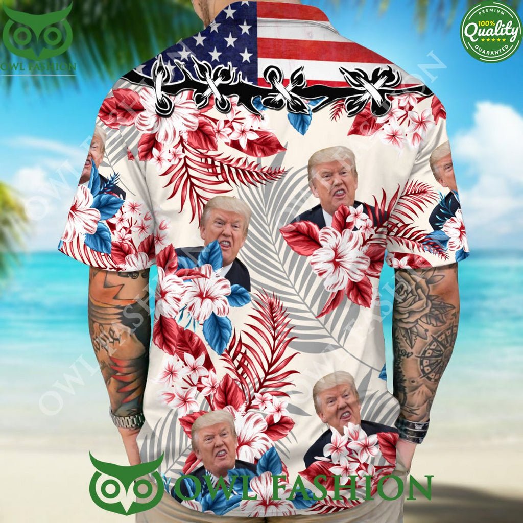 Donald Trump Face Expression Hawaii Shirt