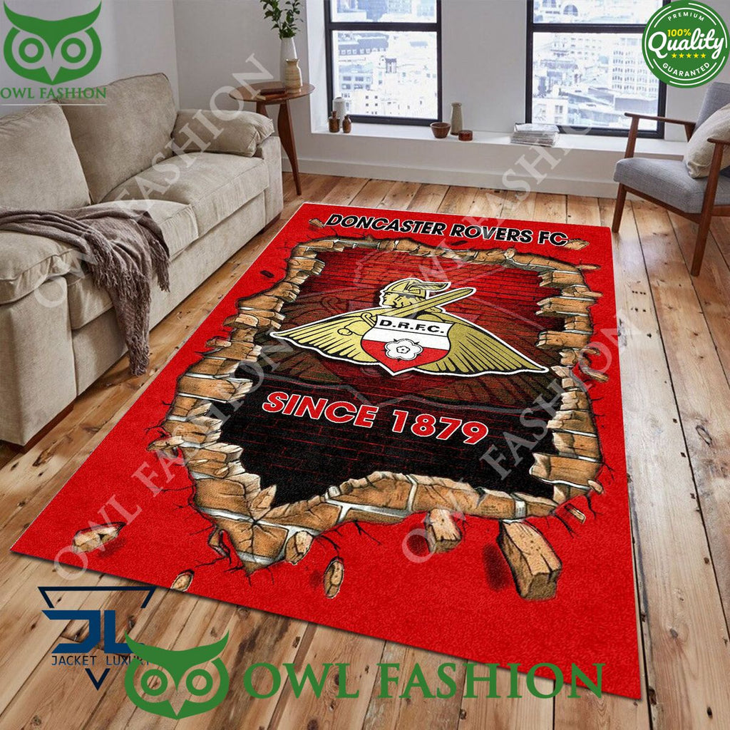 Doncaster Rovers 1849 League Two Living Room Rug Carpet