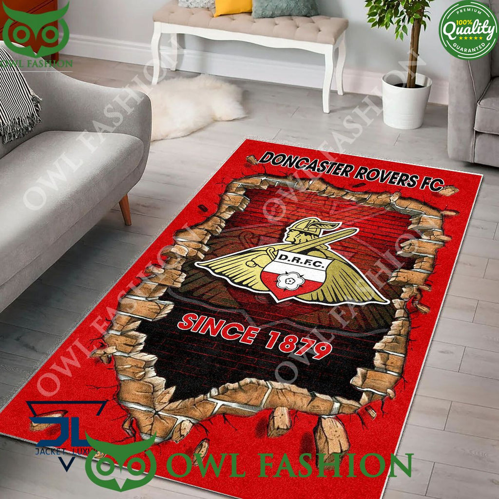 Doncaster Rovers 1849 League Two Living Room Rug Carpet