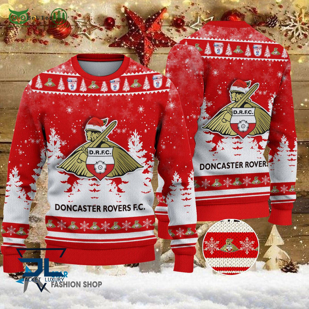 Doncaster Rovers EFL English Football League Premium Ugly Sweater