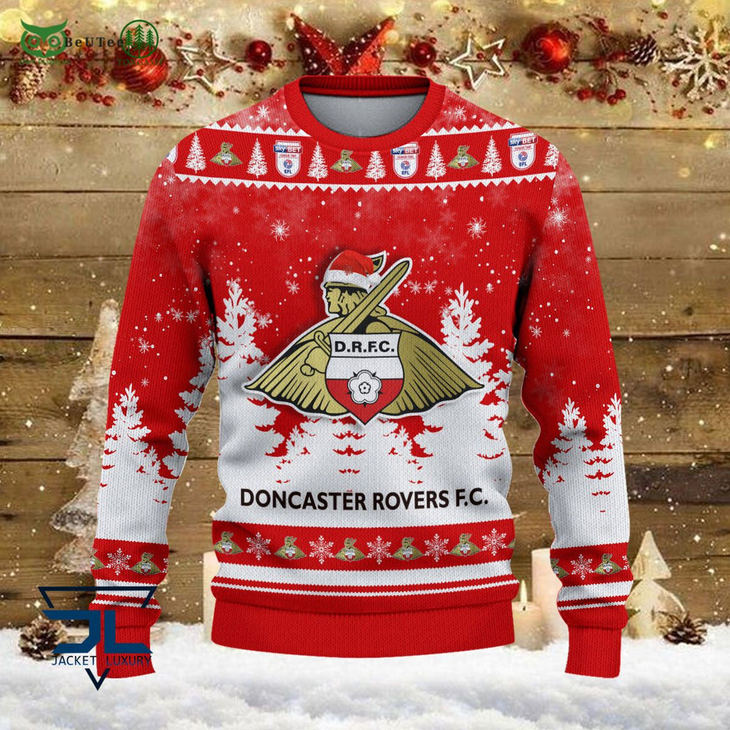 Doncaster Rovers EFL English Football League Premium Ugly Sweater