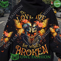 Don’t Fix Me Skull Couple Limited 3D Hoodie Shirt