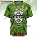 Don’t Worry Be Hoppy Frog Eat Your Troubles Beer 3D T-Shirt