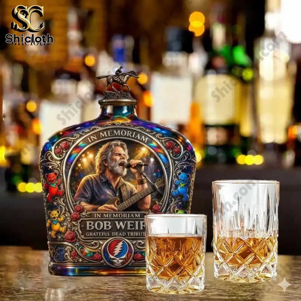 Bob Weir Grateful Dead Tribute Whisky Decanter