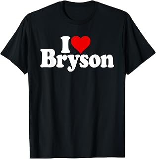 Love Heart Bryson Name Unisex T-shirt, Sweatshirt, Hoodie (1)