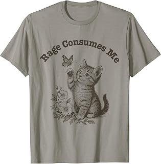 Rage Consumes Cat Unisex T-shirt, Sweatshirt, Hoodie (1)