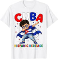 Hispanic Heritage Month Cuban Flag Cuba Dabbing Unisex T-shirt, Sweatshirt, Hoodie (1)