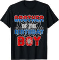 Spider Web Birthday Party Brother Birthday Boy Unisex T-shirt, Sweatshirt, Hoodie (1)