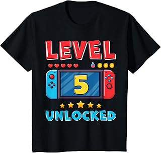 Year Old Bday Decorations Son Gamer Boy 5yr 5th Birthday (1)