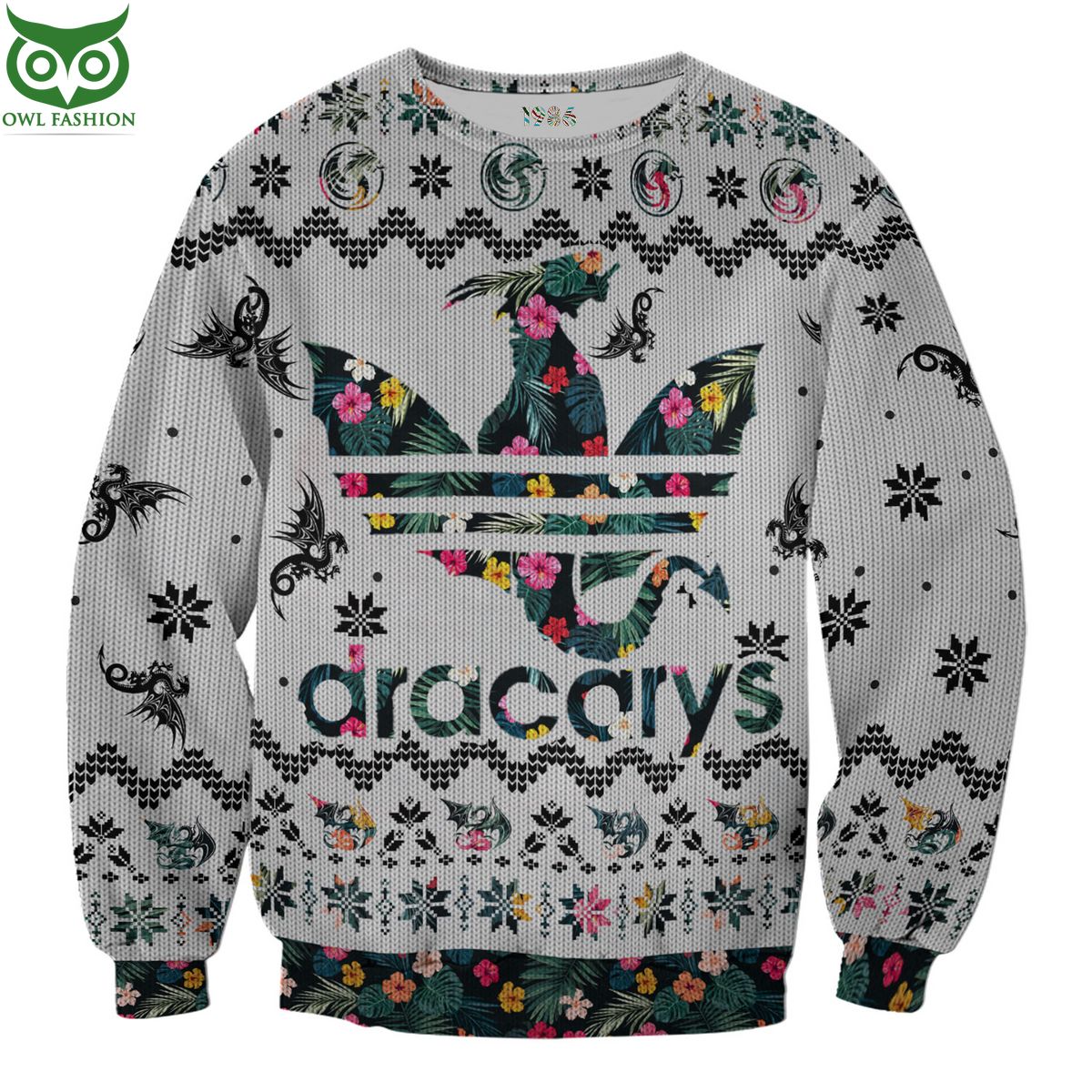 Dracarys Dragon 3D AOP Ugly Sweater Jumper