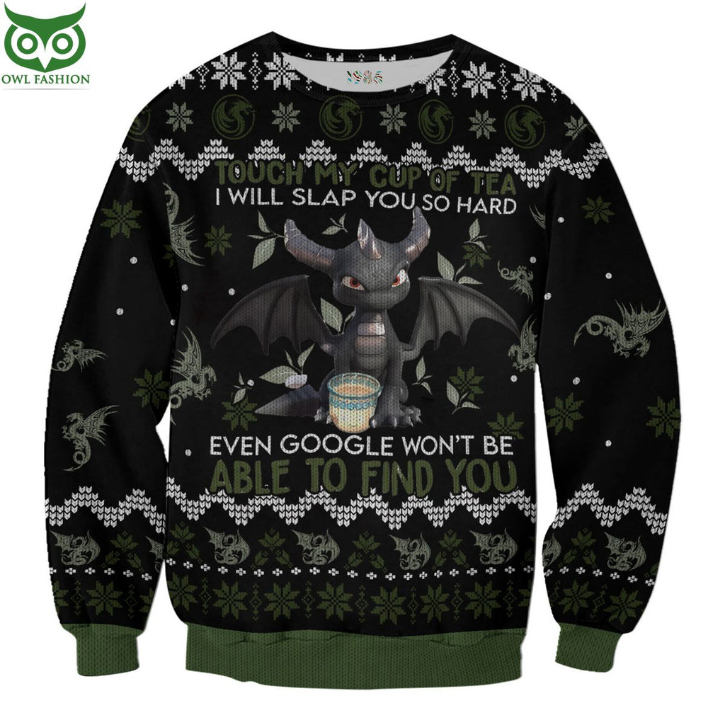 Dragon Ew People Black 3D AOP Ugly Sweater Jumper