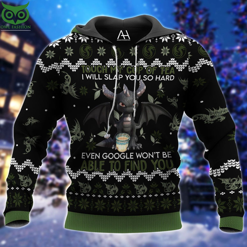 Dragon Ew People Black 3D AOP Ugly Sweater Jumper