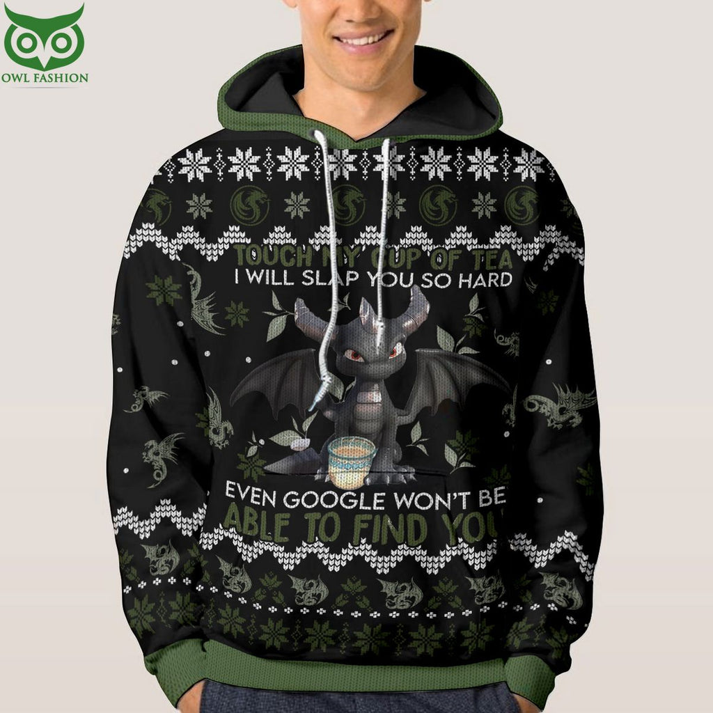 Dragon Ew People Black 3D AOP Ugly Sweater Jumper