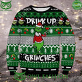 Drink Up Grinch Premium Ugly Christmas Sweater Jumper
