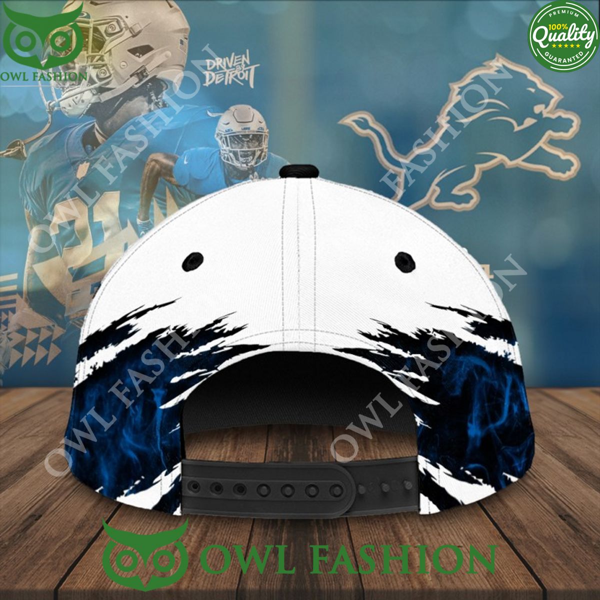 Driven by Detroit Lions NFC North Division Champions Pro bowlers classic printed cap