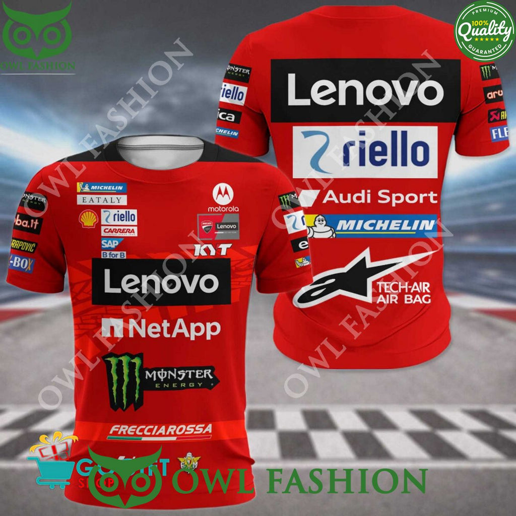Ducati Lenovo Team 2024 motorcycle polo shirt collection