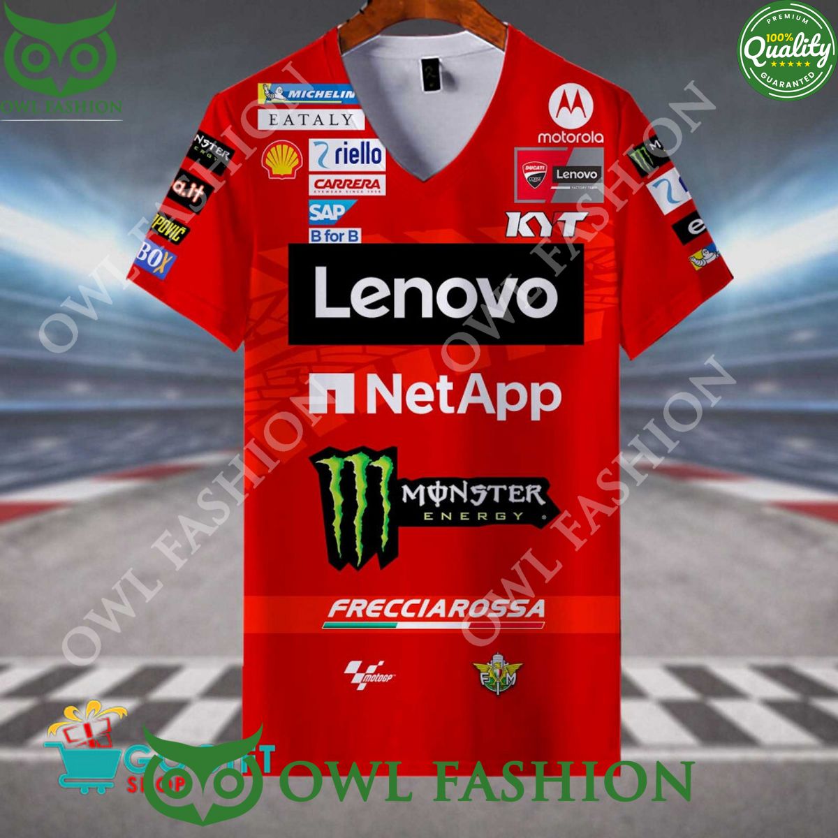 Ducati Lenovo Team 2024 motorcycle polo shirt collection