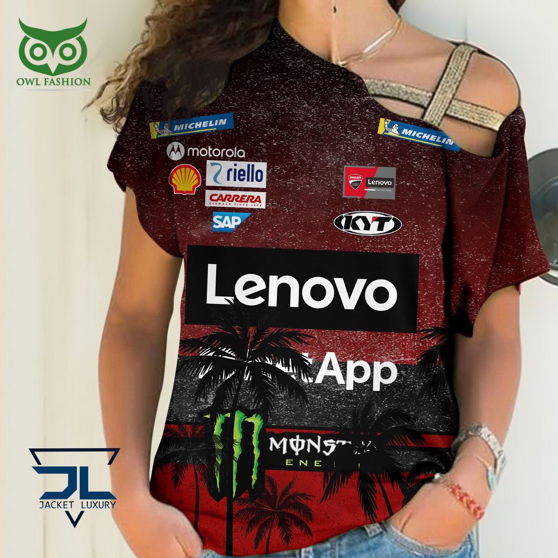 Ducati Lenovo Team Grand Prix Motogp Racing Hawaiian Shirt