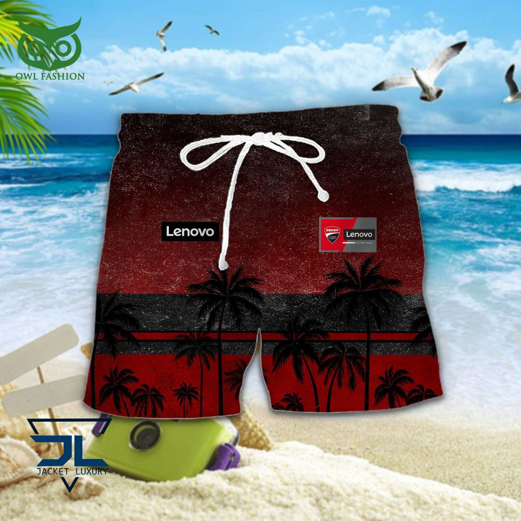 Ducati Lenovo Team Grand Prix Motogp Racing Hawaiian Shirt