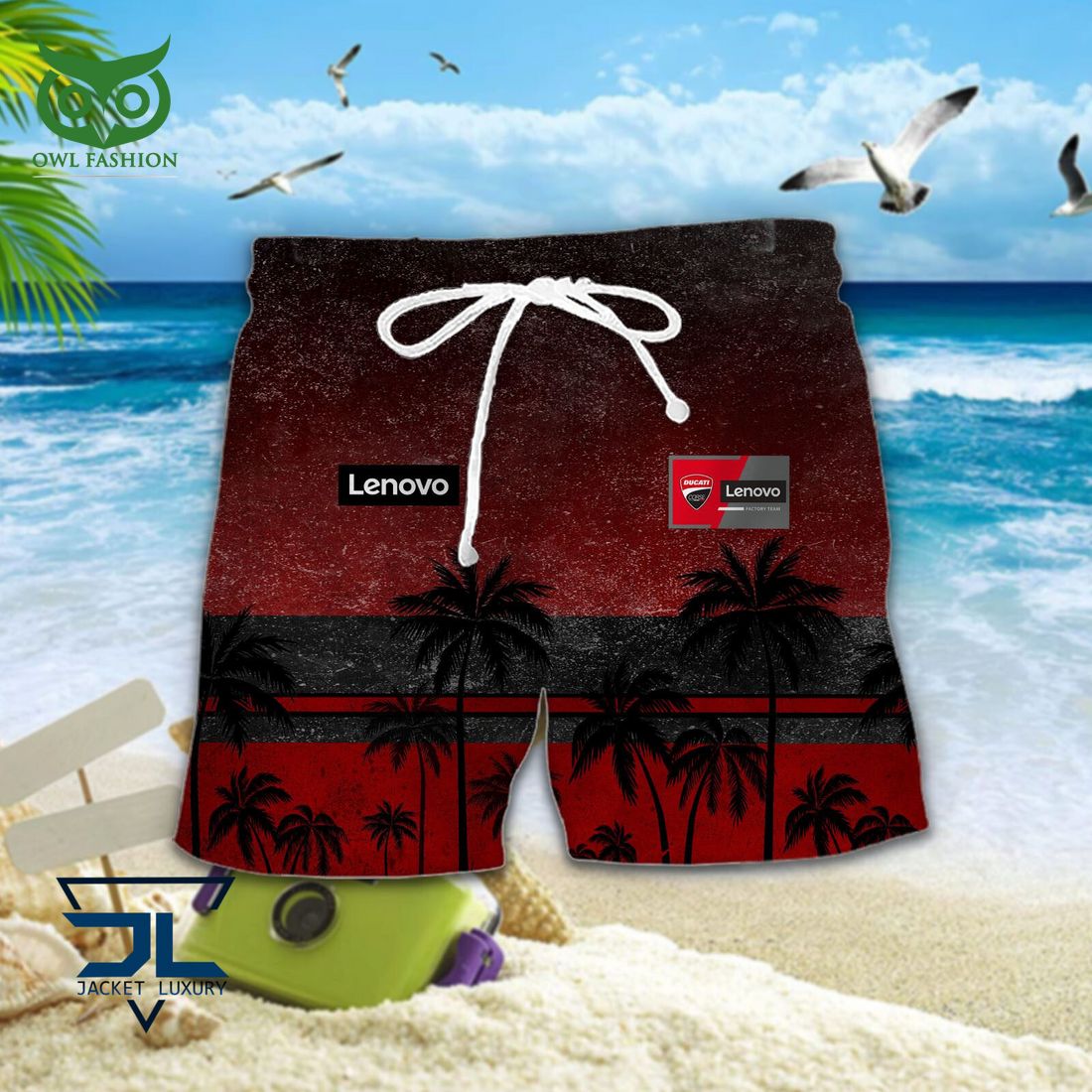 Ducati Lenovo Team Grand Prix Motogp Racing Hawaiian Shirt