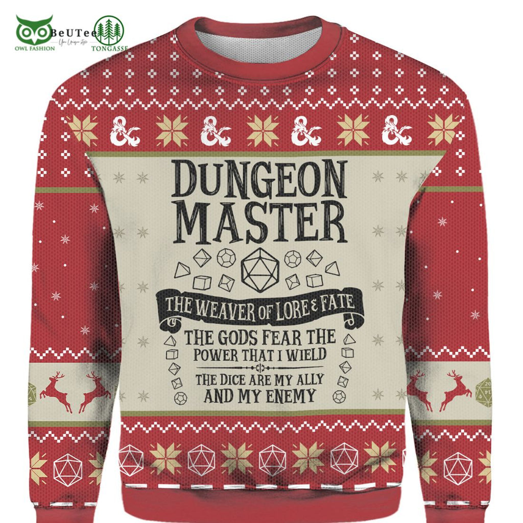 Dungeons And Dragons Ugly Knitted Christmas Sweater
