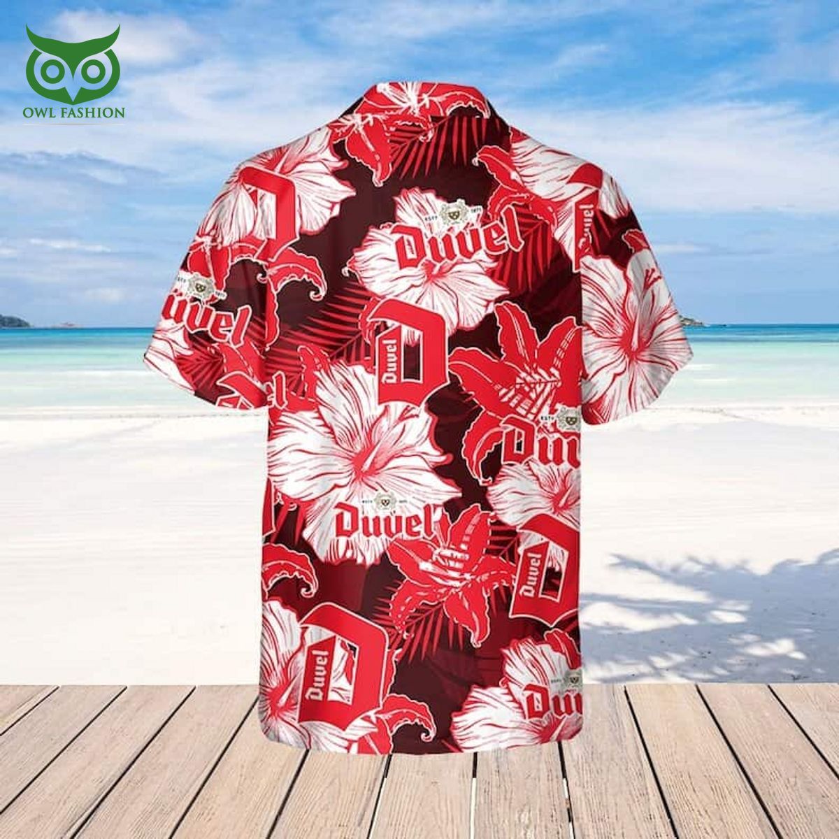 Duvel Beer Hawaiian Shirt Tropical Flower Pattern Beach Lovers Gift