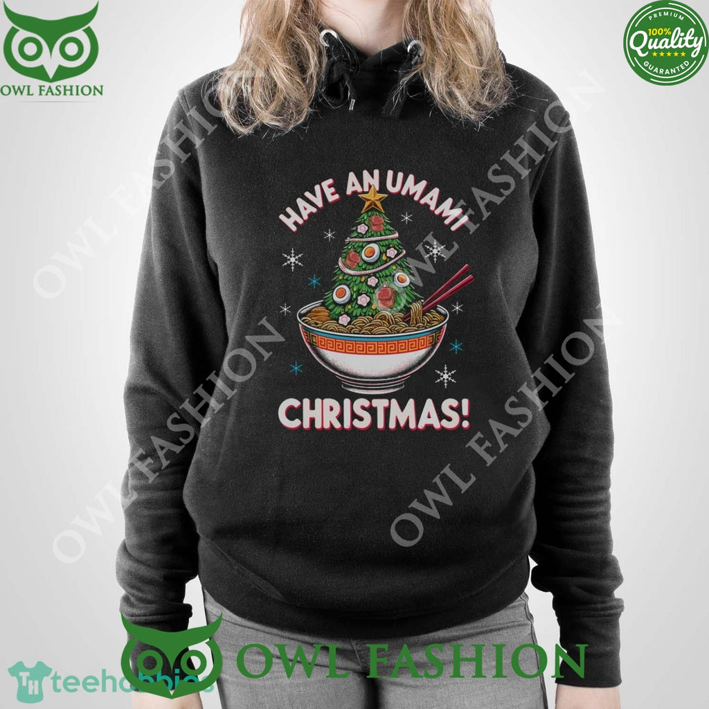 Ramen Have an Umami Christmas Tree Black Ugly Sweater