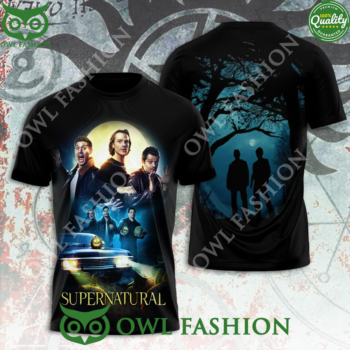 Supernatural Character Movie Scene 3D t Shirt