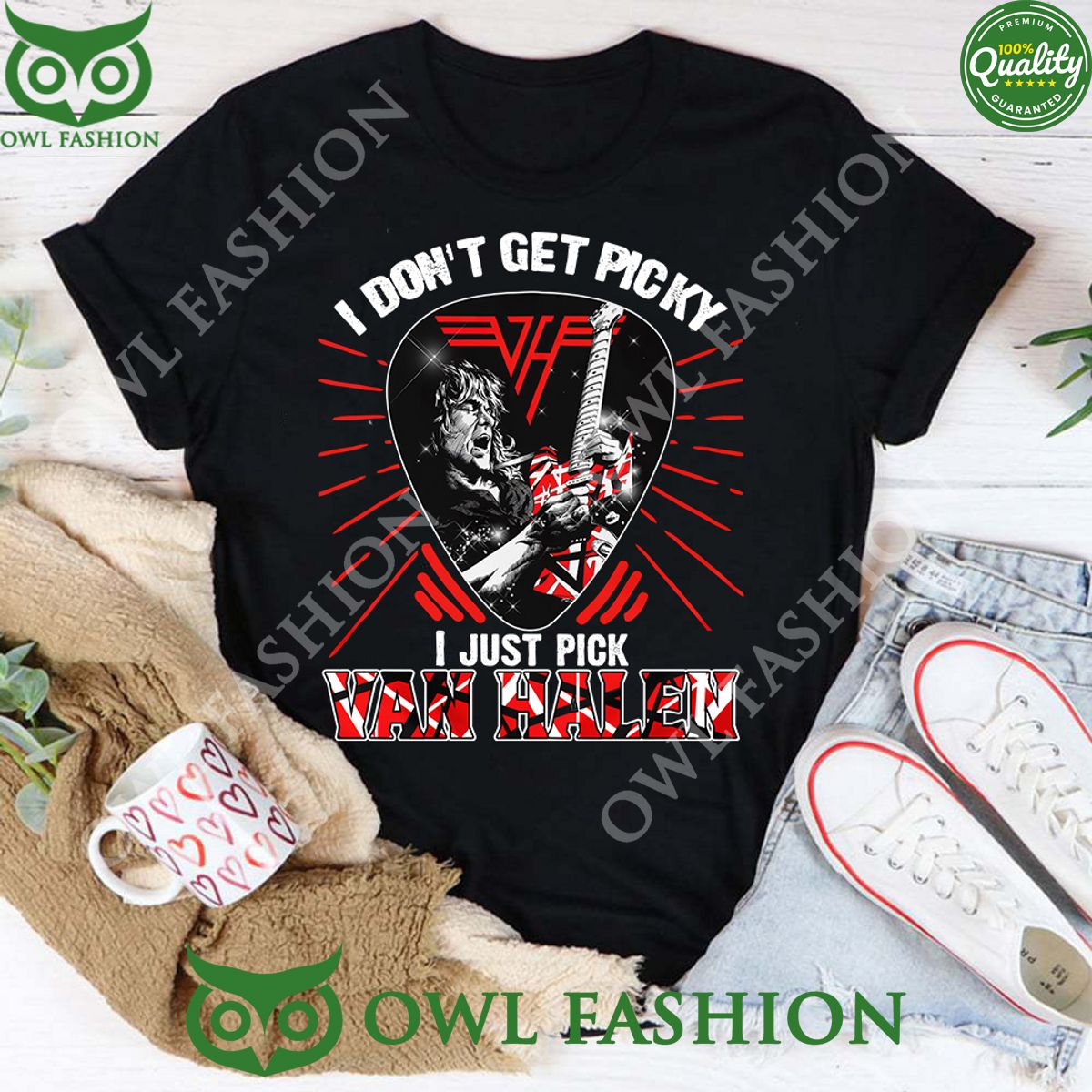 Eddie Van Halen I Don’t Get Picky I Just Pick Van Halen 2D Shirt
