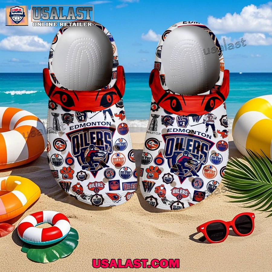 Edmonton Oilers 2025 Crocs Clogs Shoes