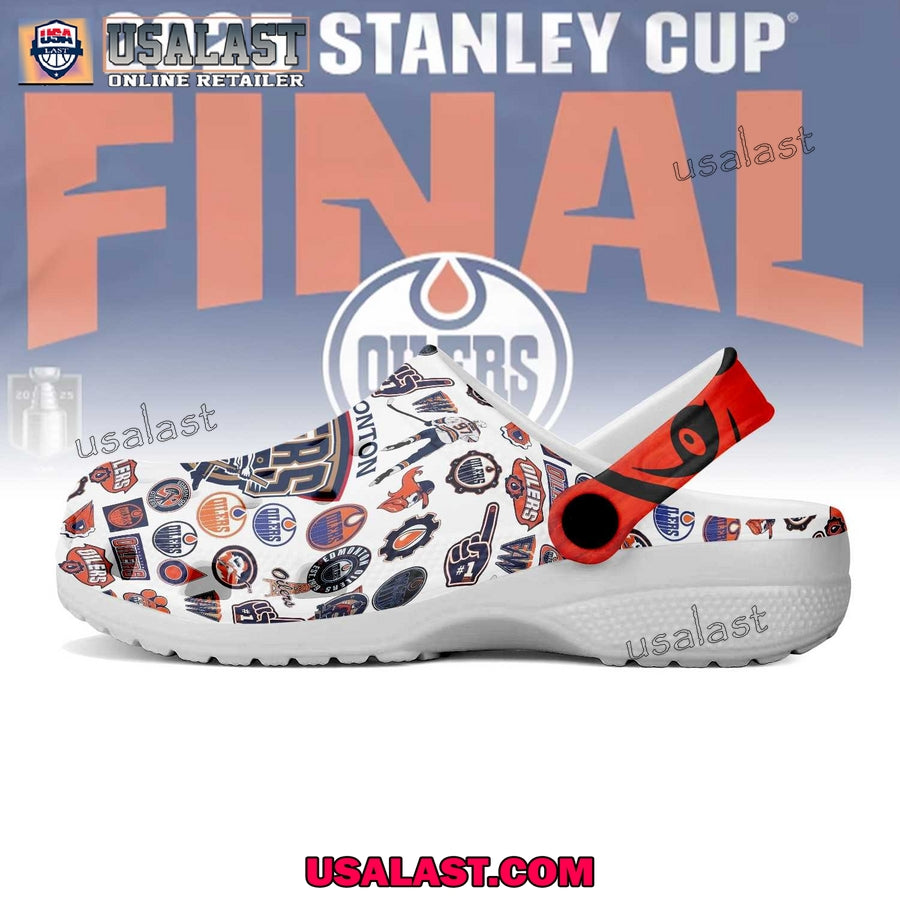 Edmonton Oilers 2025 Crocs Clogs Shoes