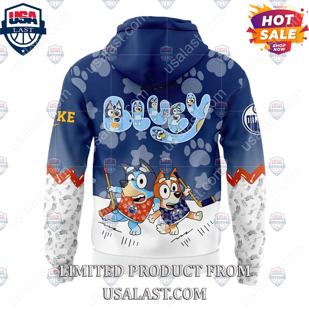 Edmonton Oilers NHL Bluey and Bingo Hoodie