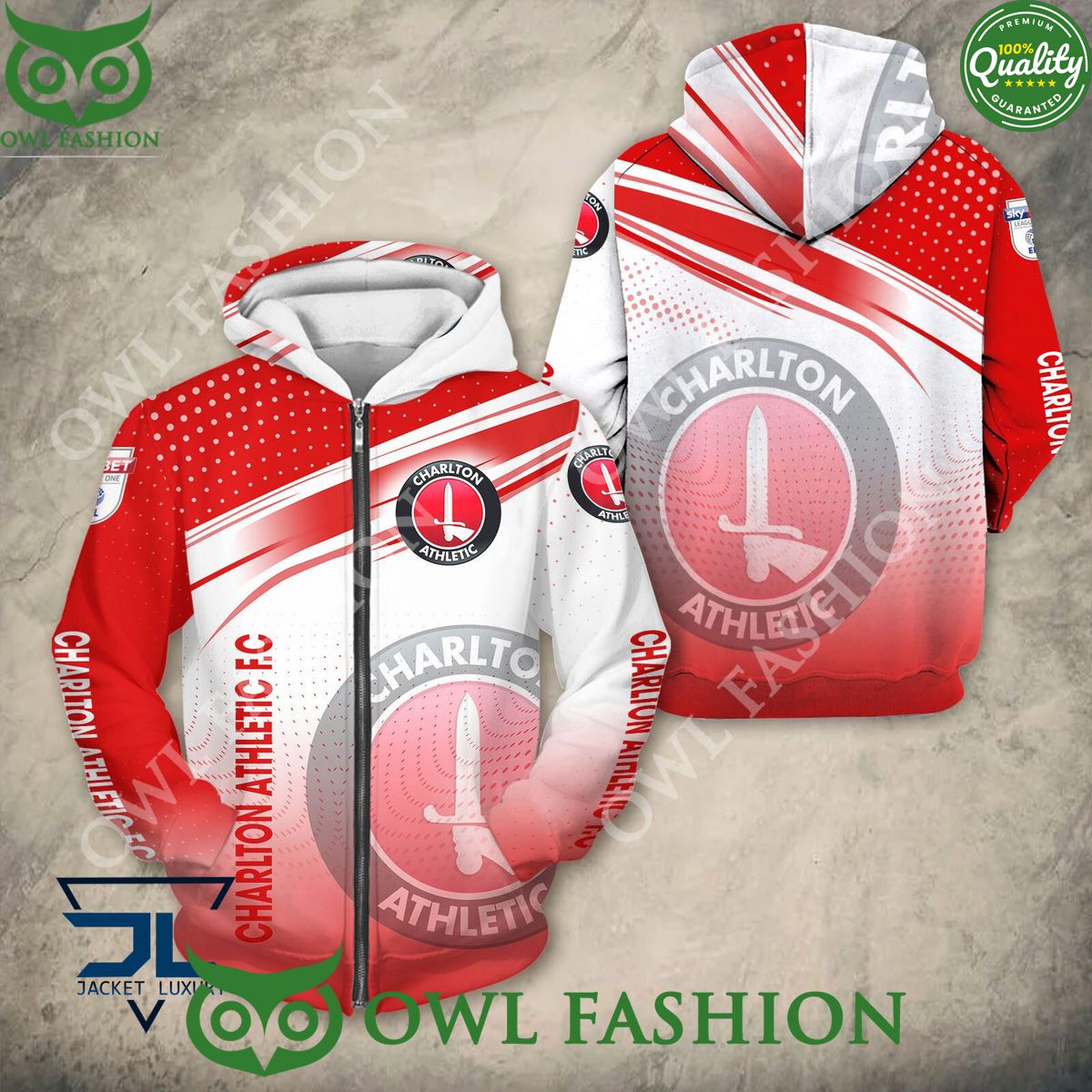 EFL Charlton Athletic F.C 3D Tshirt Hoodie