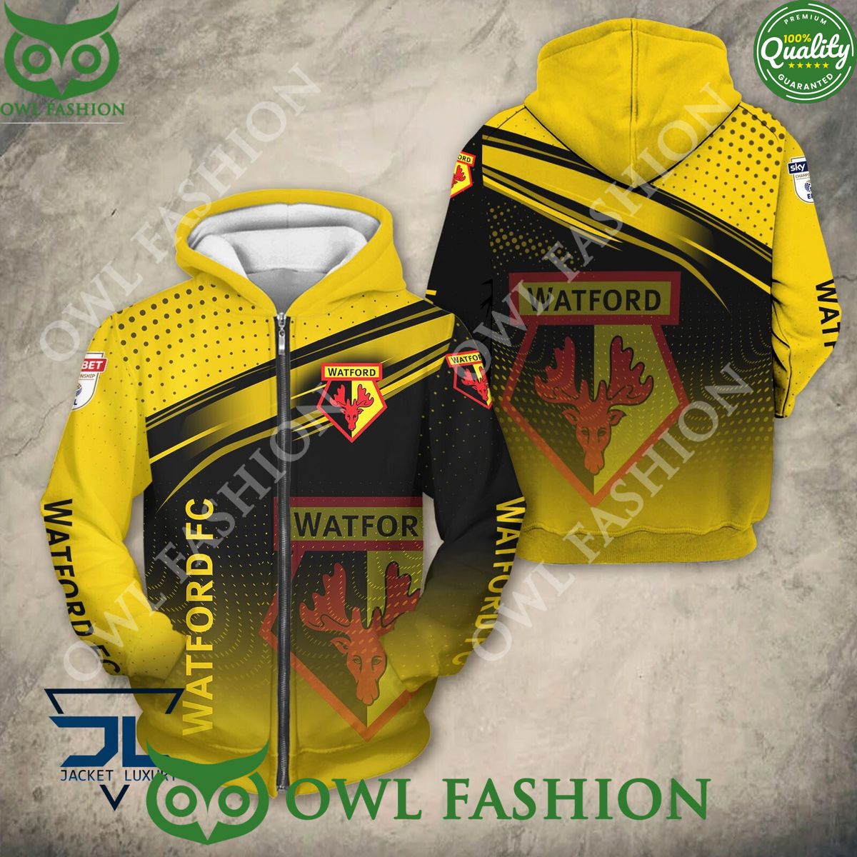 EFL Football Team Watford 3D Tshirt Hoodie