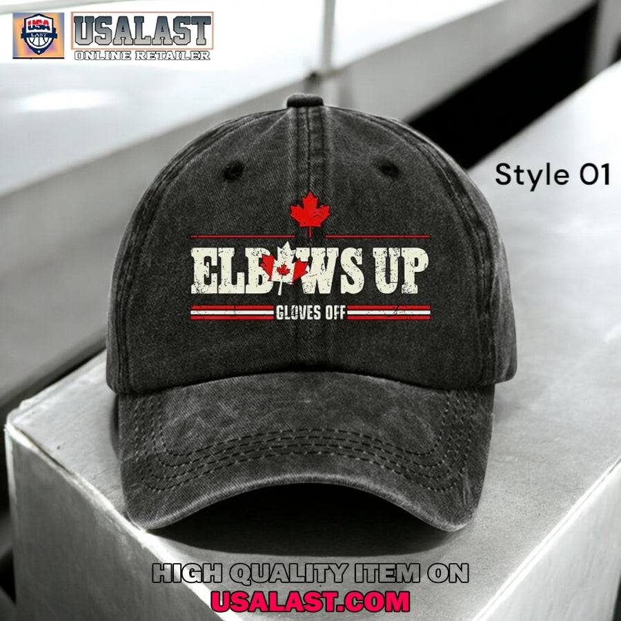 Elbows Up Canada Gloves Off Retro Classic Cap