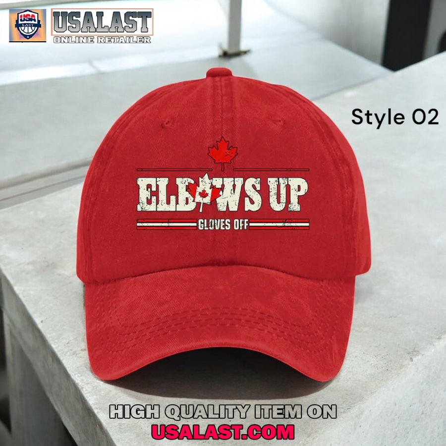 Elbows Up Canada Gloves Off Retro Classic Cap