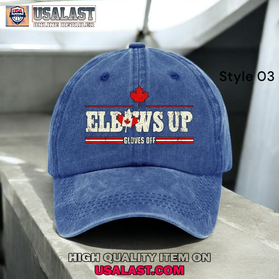 Elbows Up Canada Gloves Off Retro Classic Cap