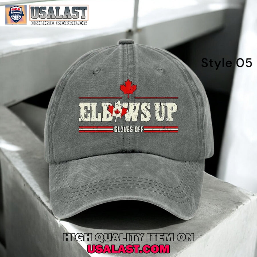 Elbows Up Canada Gloves Off Retro Classic Cap