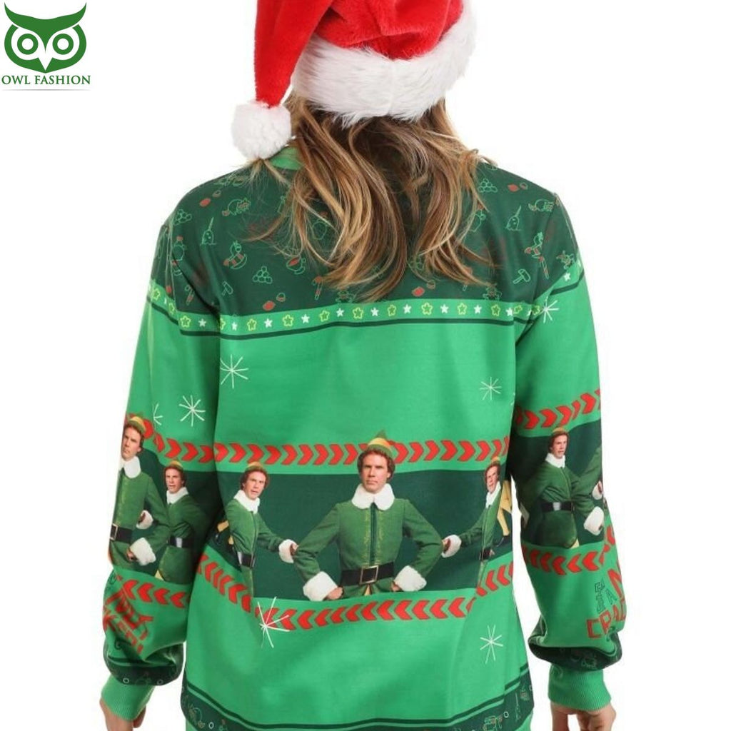 Elf Santa’s Coming Santa Is Ugly Christmas Sweater Gifts