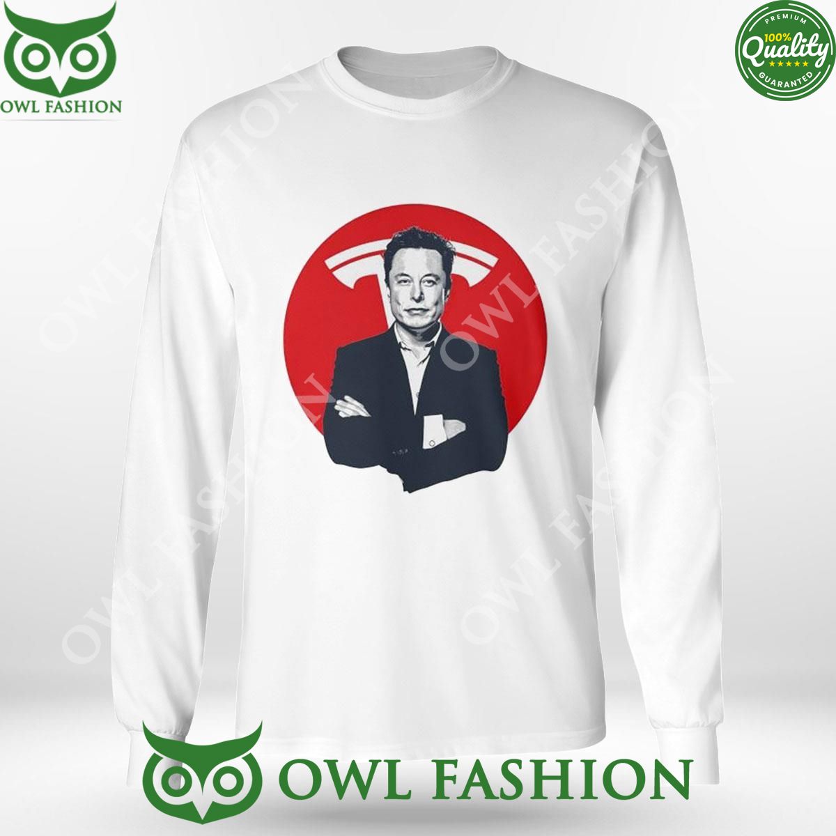 Elon Musk And Tesla Logo 2024 Tshirt Hoodie