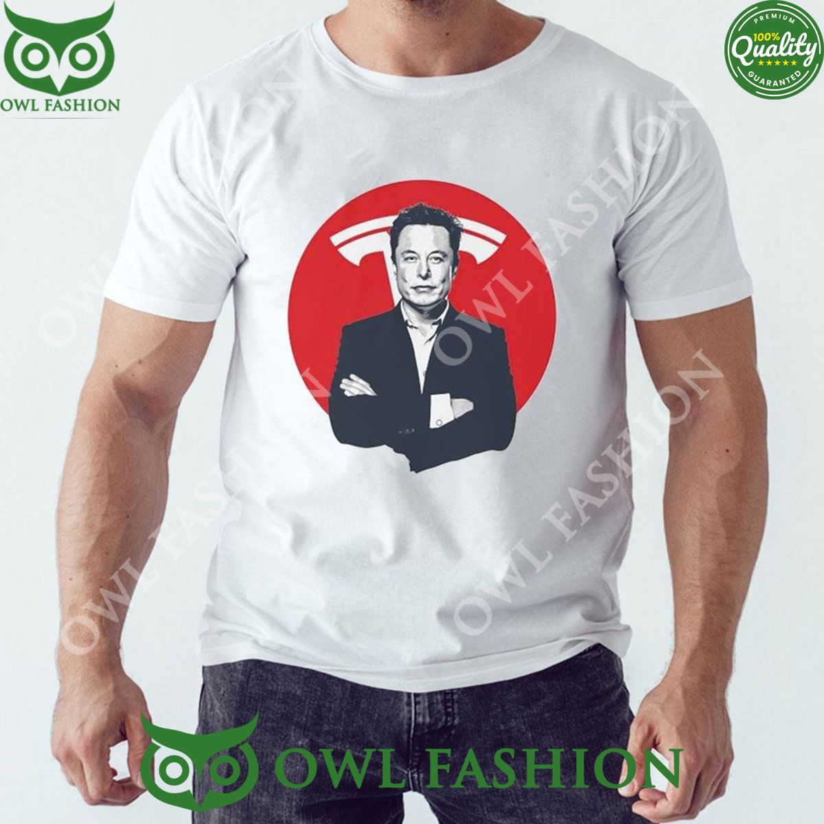 Elon Musk And Tesla Logo 2024 Tshirt Hoodie