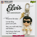 Elvis Presley 90th Anniversary Multi Charm Keychain